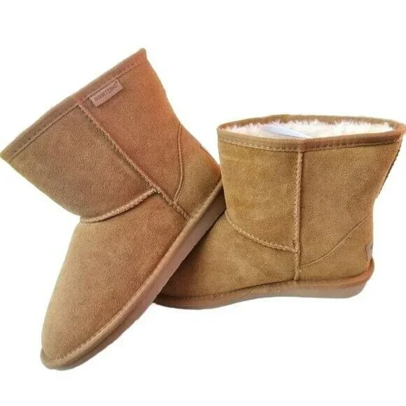 Minnetonka Shoes New Minnetonka Genuine Suede Tan Mini